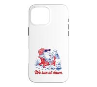 Custodia per iPhone 16 Pro Max We Run At Dawn Frog Divertente
