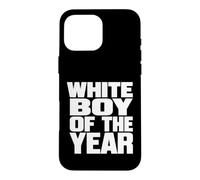 Custodia per iPhone 16 Pro Max White Boy of The Year Graphic