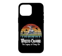 Custodia per iPhone 16 Pro Max White Crane/L'eredità di Fang Chi/Manga Style Design