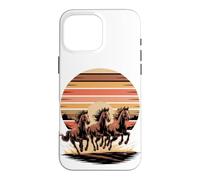 Custodia per iPhone 16 Pro Max Wild Horses Running Free Equestrian Horse Lover