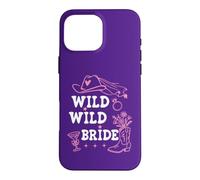 Custodia per iPhone 16 Pro Max Wild Wild Bride Bachelorette Cowgirl Cute Pink Bridal Cowboy