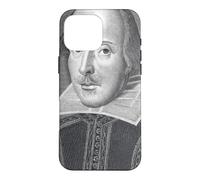 Custodia per iPhone 16 Pro Max William Shakespeare Ritratto Teatro Scrittore Storico