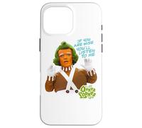 Custodia per iPhone 16 Pro Max Willy Wonka and the Chocolate Factory Oompa Loompa Listen