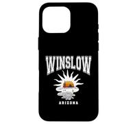 Custodia per iPhone 16 Pro Max Winslow Arizona Alba Nel Deserto Vintage Stile Atletico
