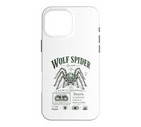 Custodia per iPhone 16 Pro Max Wolf Spider Lycosidae Arachnid Natural History