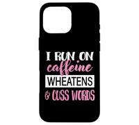 Custodia per iPhone 16 Pro Max Womens Caffiene & Words Wheaten Terrier Dog Lover