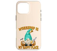 Custodia per iPhone 16 Pro Max Woodworker Funny Saying Woodworking Gnome For Carpenters