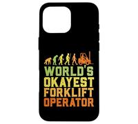 Custodia per iPhone 16 Pro Max World's Okayest Certified Forklift Operator Evolution