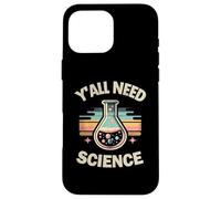 Custodia per iPhone 16 Pro Max Y'all Need Science Divertente gioco di parole scientifico vintage