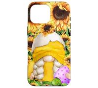 Custodia per iPhone 16 Pro Max Yellow Gnome In Easter Chick Costume For Sunflower Lovers