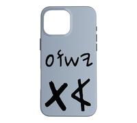 Custodia per iPhone 16 Pro Max Yeshua Aleph Tav Gesù Primo Ultimo in Ebraico Paleo (nero)