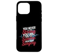 Custodia per iPhone 16 Pro Max You Never Know Until You Survive Heart Surgery -