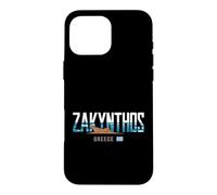 Custodia per iPhone 16 Pro Max Zante Grecia Città Viaggio Costiera Fuga