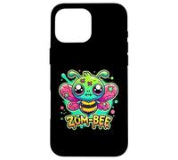 Custodia per iPhone 16 Pro Max Zom-Bee Carino Halloween Creepy Zombie Bee Cartoon
