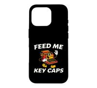 Custodia per iPhone 16 Pro Mechanical Keyboard Feed Me Key Caps Retro Typist
