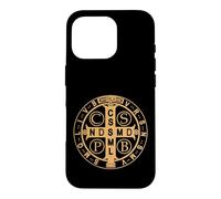 Custodia per iPhone 16 Pro Medaglia di San Benedetto PAX Pace e Protezione