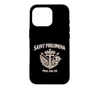 Custodia per iPhone 16 Pro Medaglia di Santa Filomena Religioso Charm per Devographic