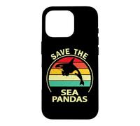 Custodia per iPhone 16 Pro Mens Womens Killer Whale Save The Sea Pandas Orca Lover