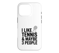 Custodia per iPhone 16 Pro Mi piace il tennis e forse 3 persone