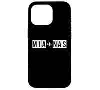 Custodia per iPhone 16 Pro MIA NAS Route Miami Nassau Percorso di volo Bahamas