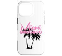 Custodia per iPhone 16 Pro Miami Florida Stati Uniti Retro Palme