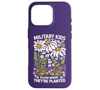 Custodia per iPhone 16 Pro Militare Kid Tarassaco Bloom Dove Sono Piantati Viola Up