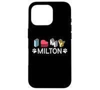 Custodia per iPhone 16 Pro Milton Nome cane personalizzato Milton Pet Lover