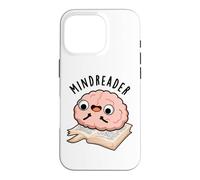 Custodia per iPhone 16 Pro Mind Reader Divertente Gioco di parole del cervello