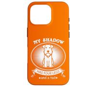Custodia per iPhone 16 Pro Miniature Schnauzer My Dog is My Shadow Funny Pet Dog Lover