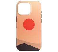 Custodia per iPhone 16 Pro Minimal Desert Hills Sun Calm Horizon Paesaggio