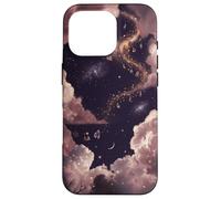 Custodia per iPhone 16 Pro Mistico cielo notturno grafico Pozioni incantate e celesti