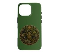 Custodia per iPhone 16 Pro Mitologia del bosco della foresta celtica dei druidi della quercia sacra