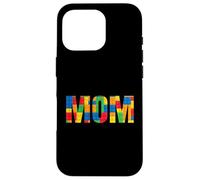 Custodia per iPhone 16 Pro Mom Parent Brick Master Builder Building Blocks Set Famiglia