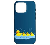Custodia per iPhone 16 Pro Mommy You're My Lucky Duck Cute Rubber Ducky