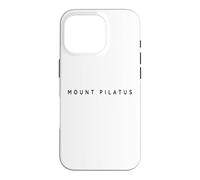 Custodia per iPhone 16 Pro Monte Pilatus Souvenirs/sciatore/moderno, Contempoaray Font
