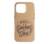 Custodia per iPhone 16 Pro Music Soothes My Soul Cuffie Animal Spots Pattern Melody