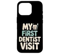 Custodia per iPhone 16 Pro My First Dentist Visit Kids Spazzolino da denti Smile