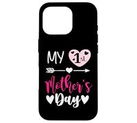Custodia per iPhone 16 Pro My First Mothers Day Outfit Mommy 1st Time Mom Happy Mother