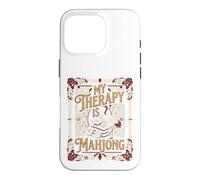 Custodia per iPhone 16 Pro My Therapy Is Mahjong Player Tile Game Art