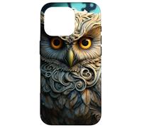 Custodia per iPhone 16 Pro Mystical Fantasy Owl - Magico bosco Steampunk Art