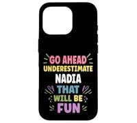 Custodia per iPhone 16 Pro NADIA Personalized Women's Gift Custom NADIA