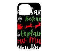 Custodia per iPhone 16 Pro Natale Caro Babbo Natale prima di spiegare quanto ne sai?
