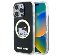 Custodia per iPhone 16 Pro nera Hello Kitty MagSafe