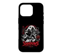 Custodia per iPhone 16 Pro Ninja e Guerriero Arte Delle Ombre Luna Giapponese
