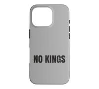 Custodia per iPhone 16 Pro No Kings Niente Re Protesta Democrazia Messaggio