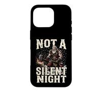Custodia per iPhone 16 Pro Non è una notte silenziosa - Babbo Natale divertente e duro
