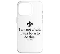 Custodia per iPhone 16 Pro Non ho paura di essere nata per fare questa Joan of Arc Ink Black
