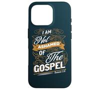 Custodia per iPhone 16 Pro Non mi vergogno del Vangelo Romani 1:16 Christian