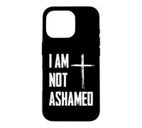 Custodia per iPhone 16 Pro Non mi vergogno di Gesù Cristo Versetto della Bibbia