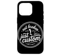 Custodia per iPhone 16 Pro Non rotto Solo Scherzo sulle gambe dell'amputato protesico personalizzato